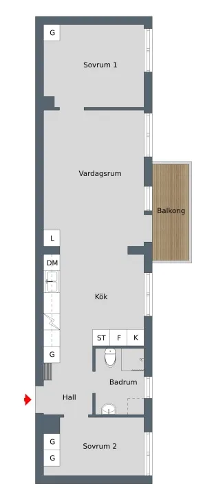 Hyreslägenhet på Nyköping i nykoping