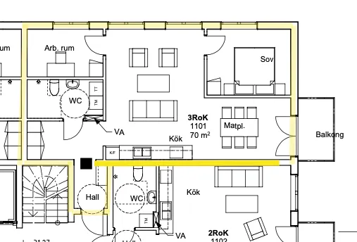 Hyreslägenhet på Strängnäs i strangnas