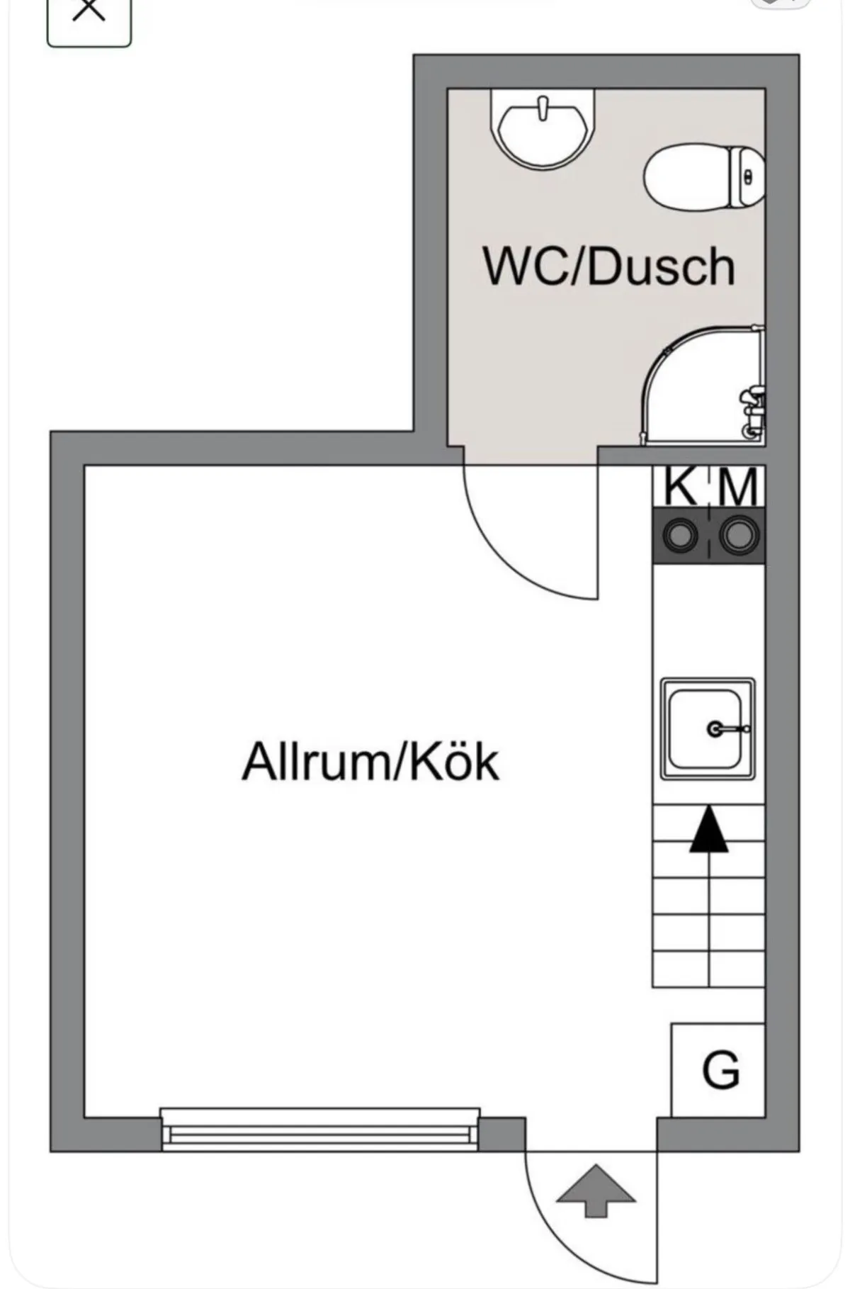 Hyreslägenhet på Sigtuna i sigtuna
