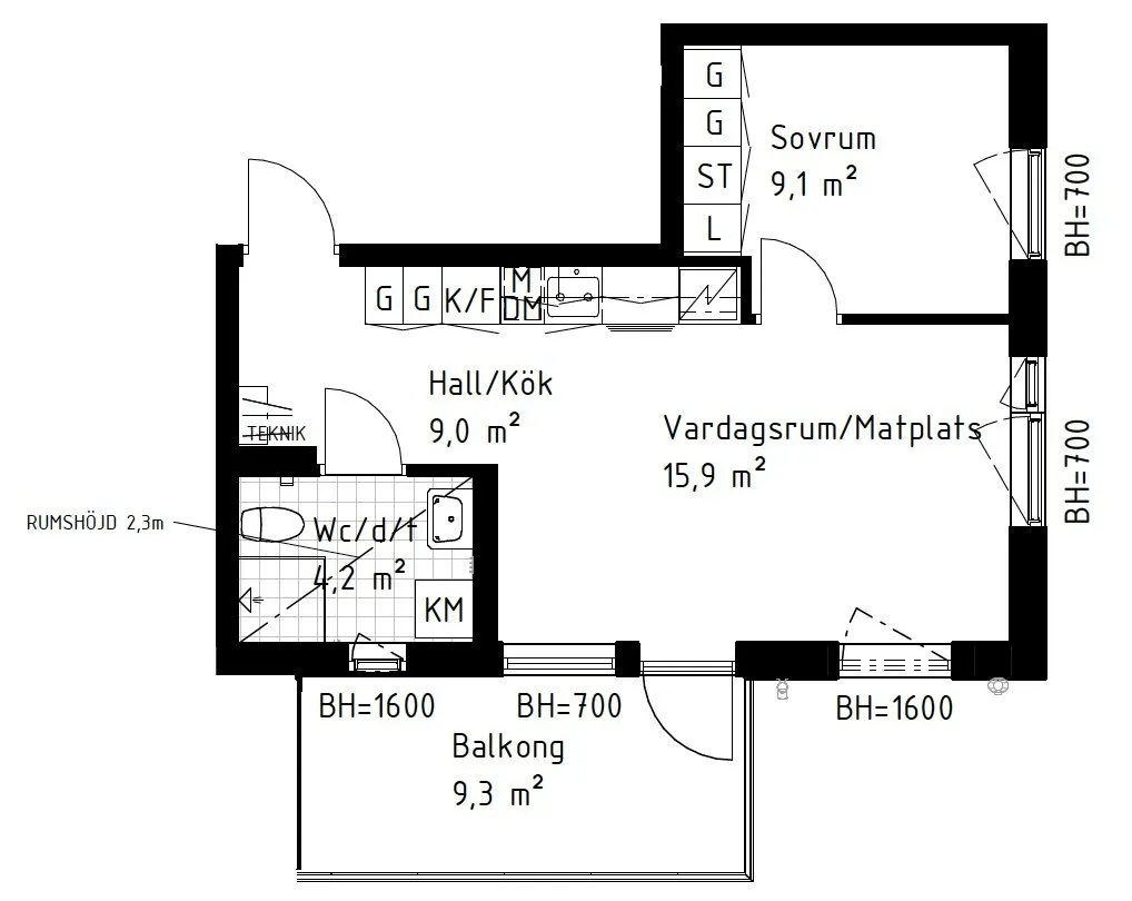 Hyreslägenhet på Umeå i umea