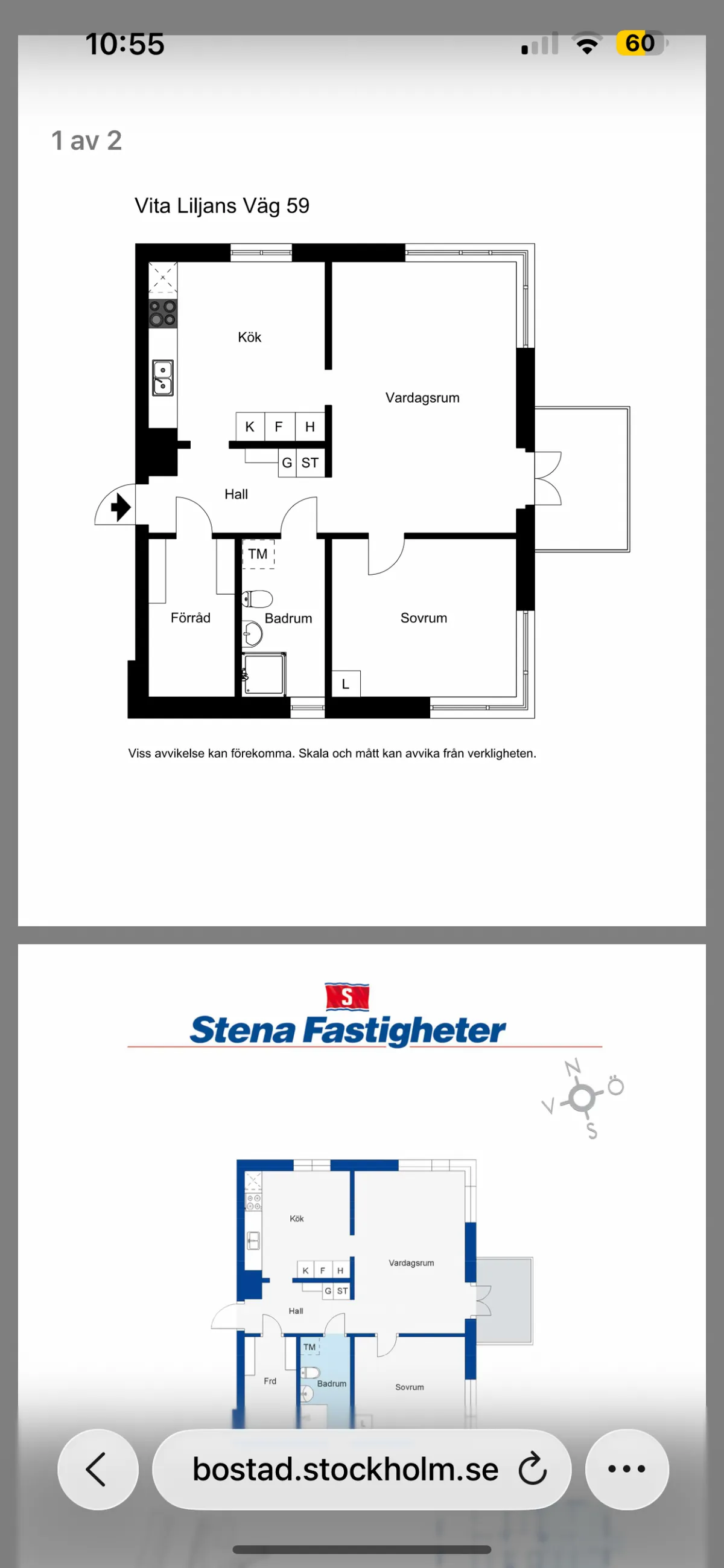 Hyreslägenhet på Skärholmen i skarholmen