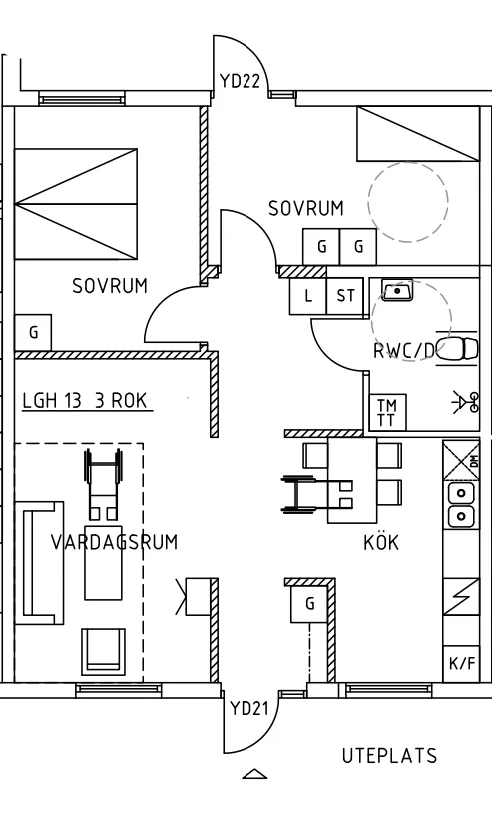 Hyreslägenhet på Mörrum i morrum