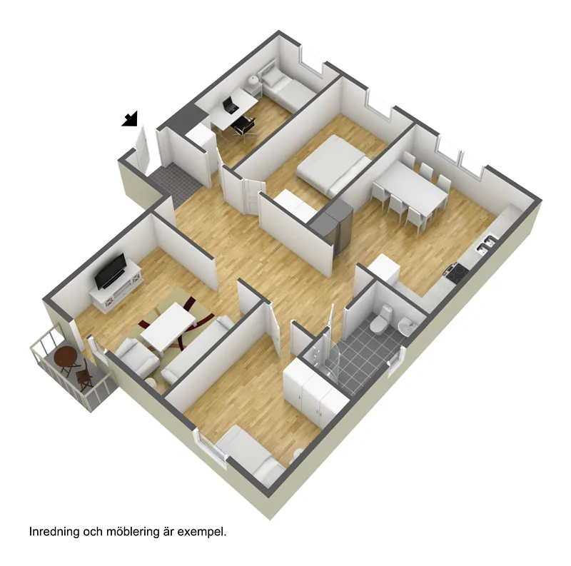 Hyreslägenhet på Borås i boras