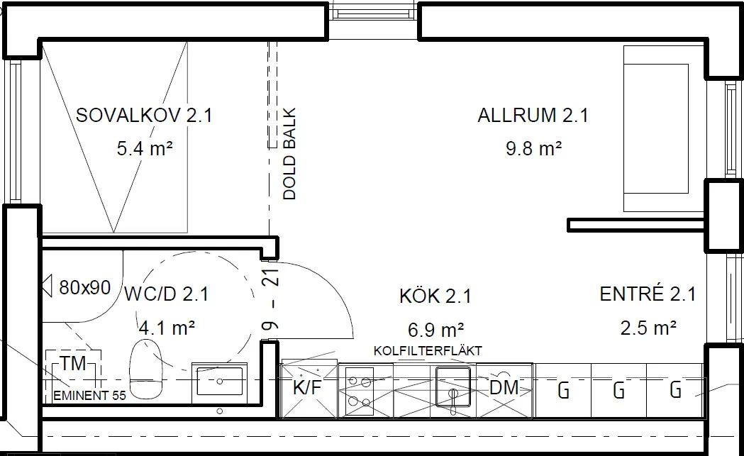 Hyreslägenhet på Falun i falun