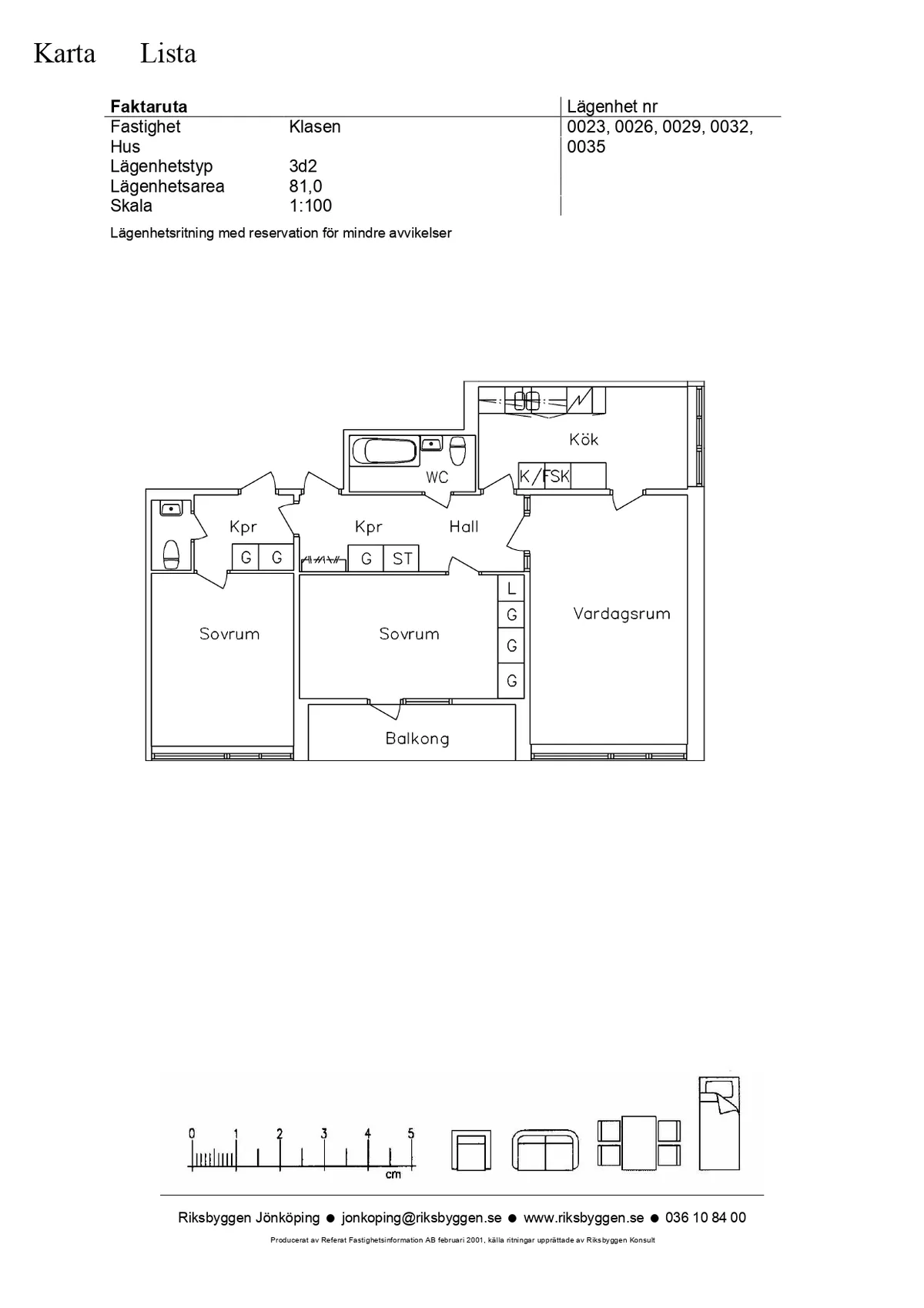 Hyreslägenhet på Jönköping i jonkoping