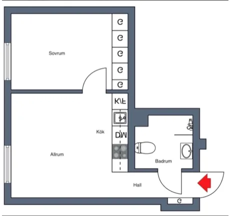 Hyreslägenhet på Bromma i bromma