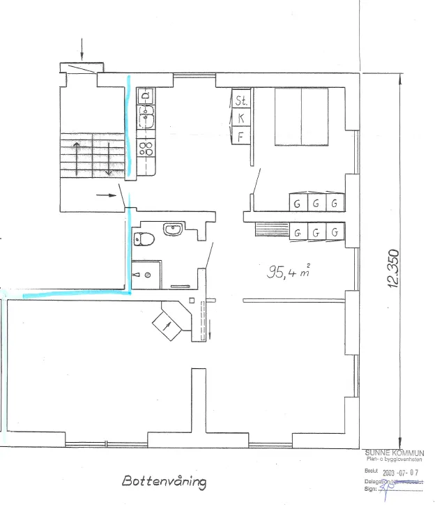 Hyreslägenhet på Sunne i sunne