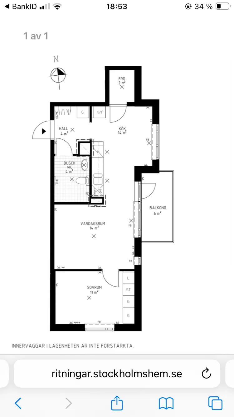Hyreslägenhet på Bromma i bromma