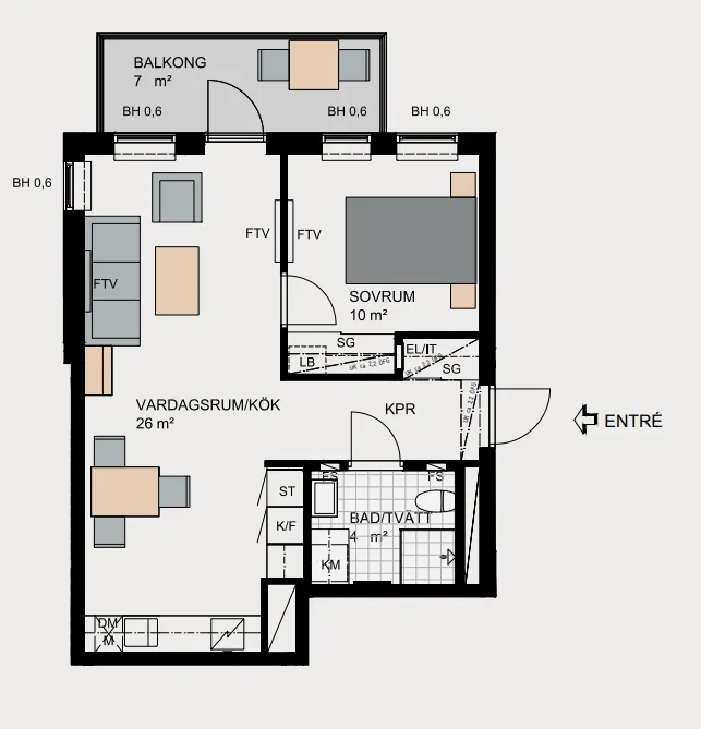 Hyreslägenhet på Hägersten i hagersten