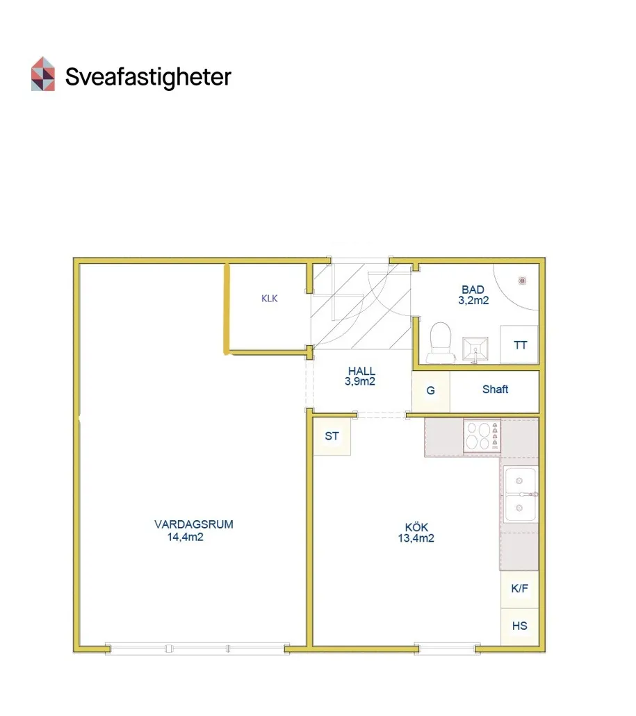Hyreslägenhet på Olofström i olofstrom