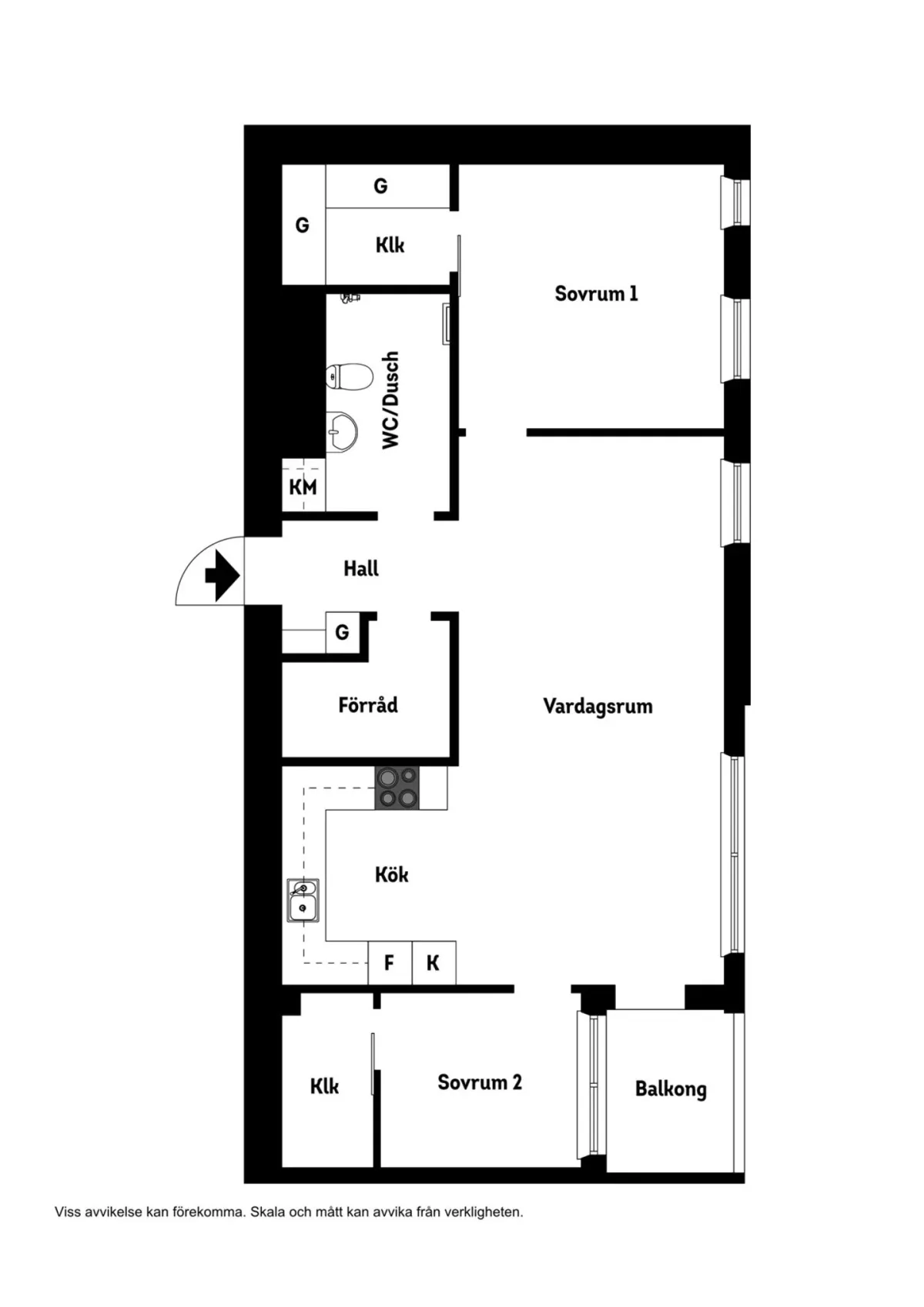 Hyreslägenhet på Växjö i vaxjo