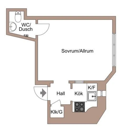 Hyreslägenhet på Stockholm i stockholm