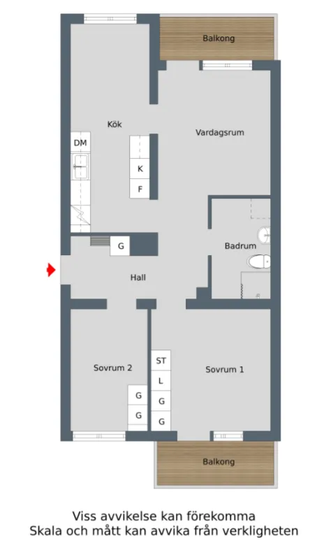 Hyreslägenhet på Nyköping i nykoping