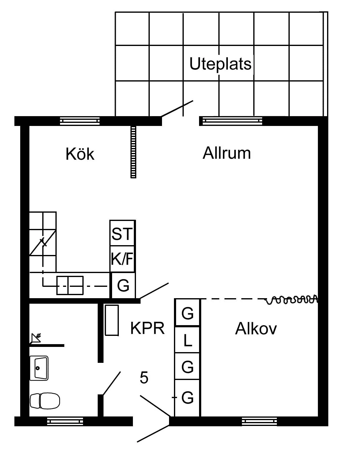Hyreslägenhet på Jörn  i jorn