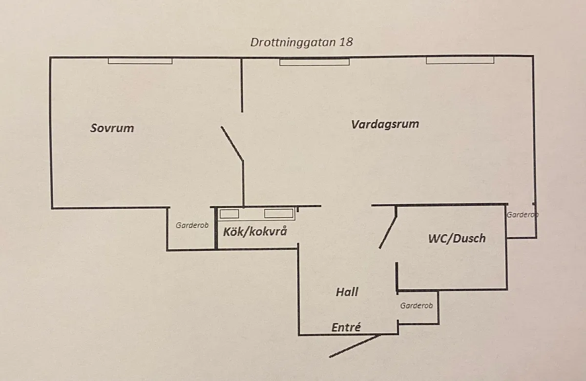Hyreslägenhet på Kungsör i kungsor