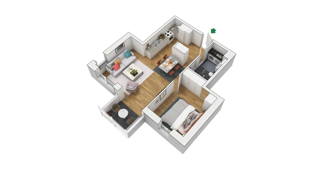 Hyreslägenhet på Falkenberg i falkenberg