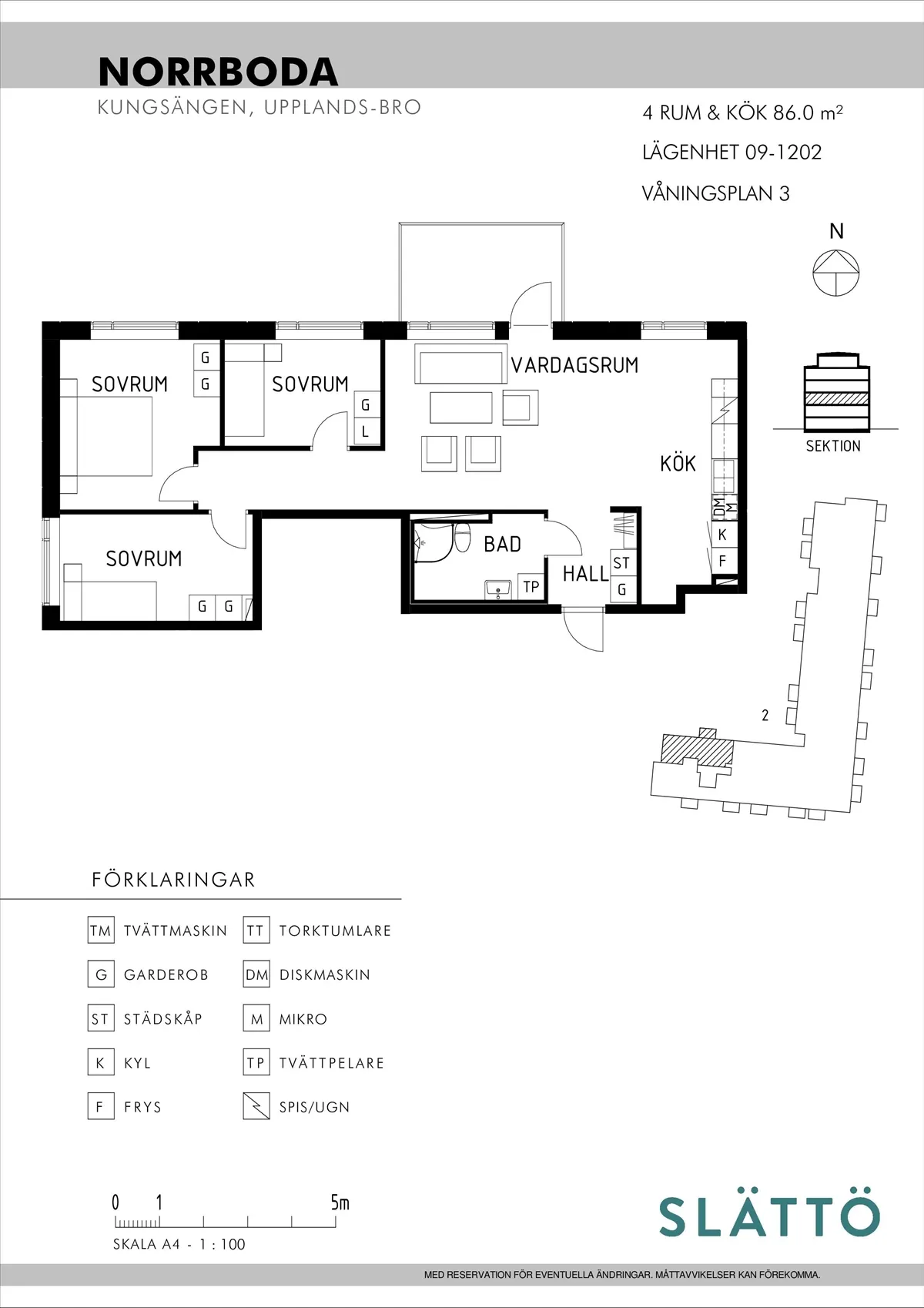 Hyreslägenhet på Kungsängen i kungsangen