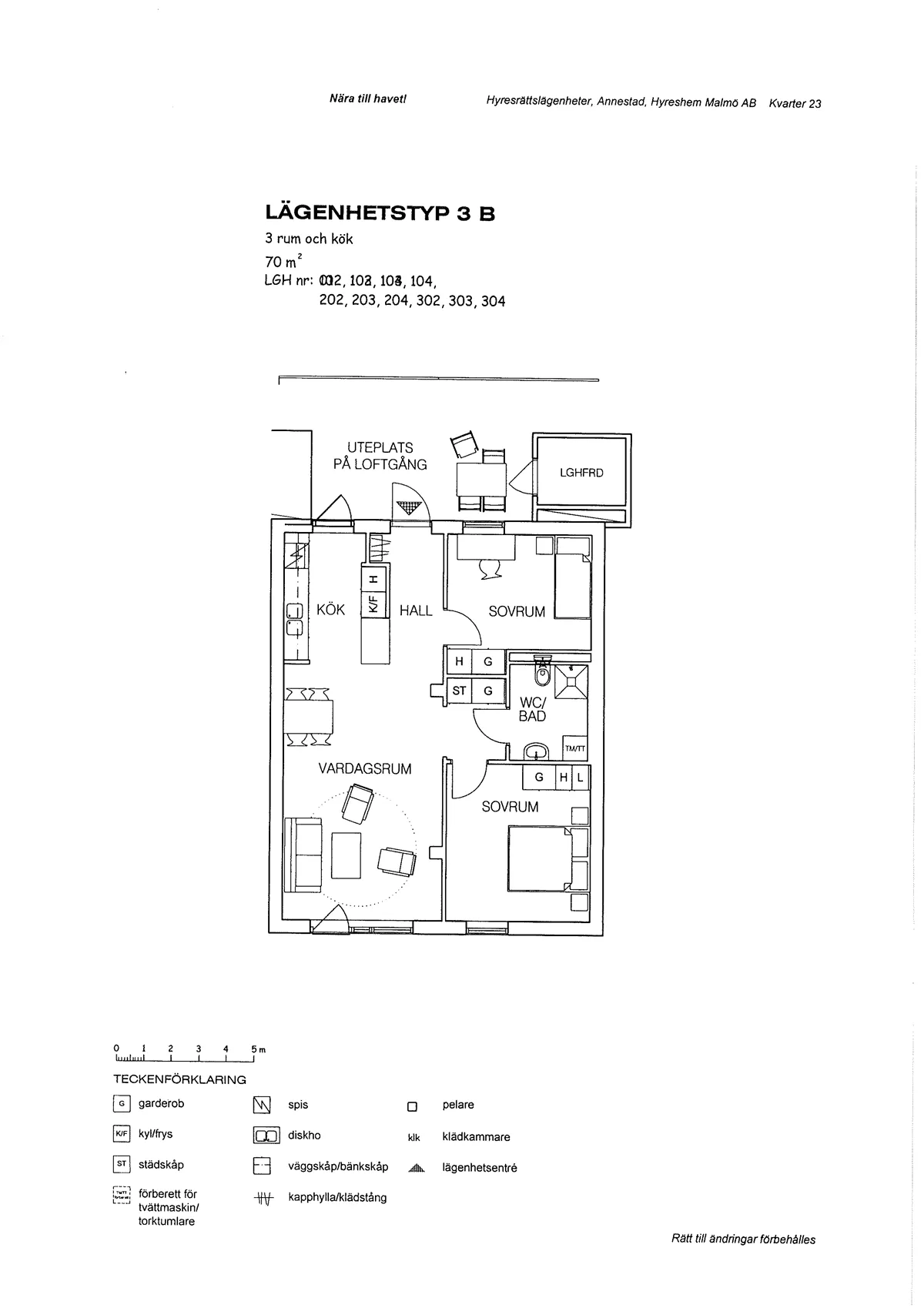 Hyreslägenhet på Bunkeflostrand i bunkeflostrand