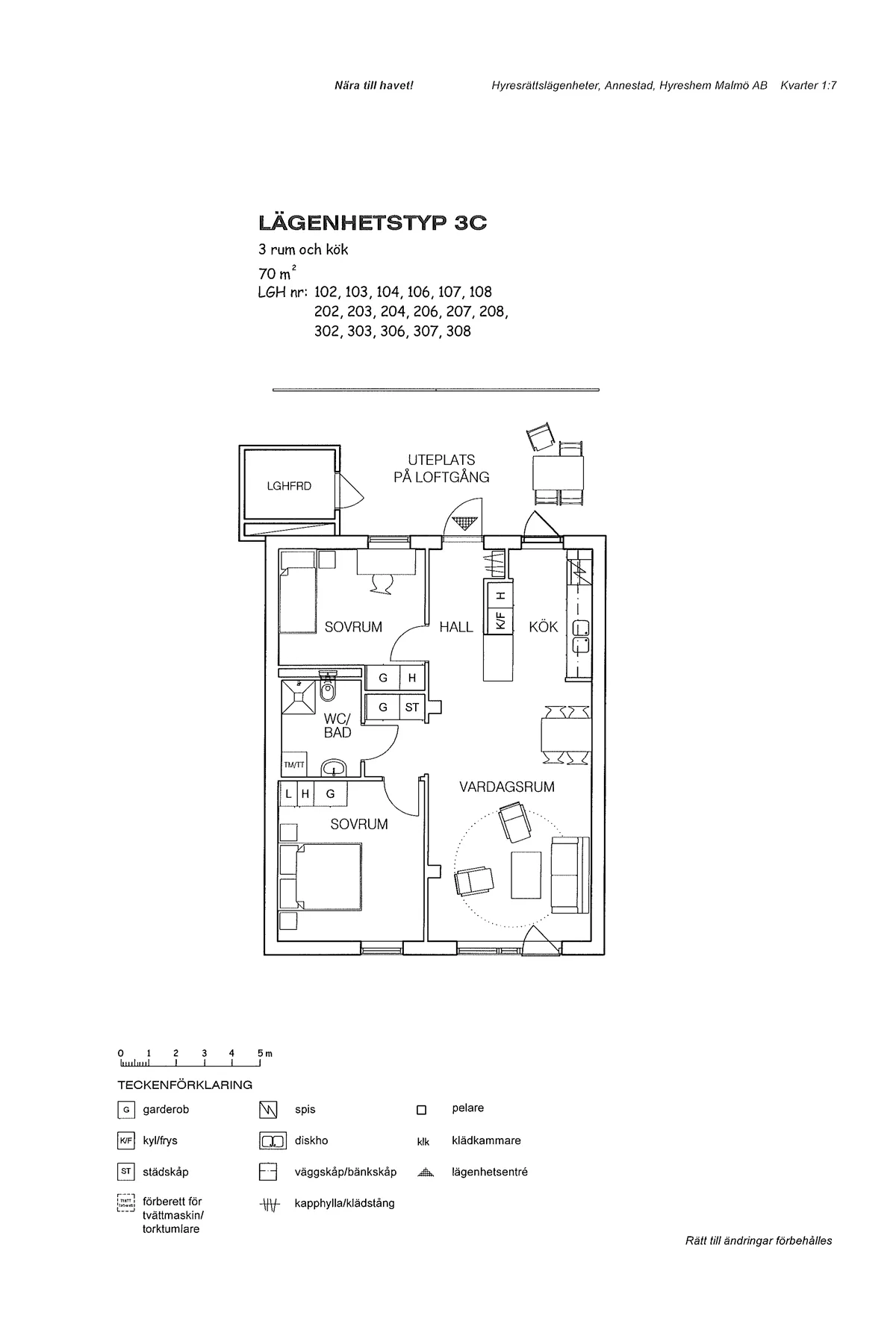 Hyreslägenhet på Bunkeflostrand i bunkeflostrand