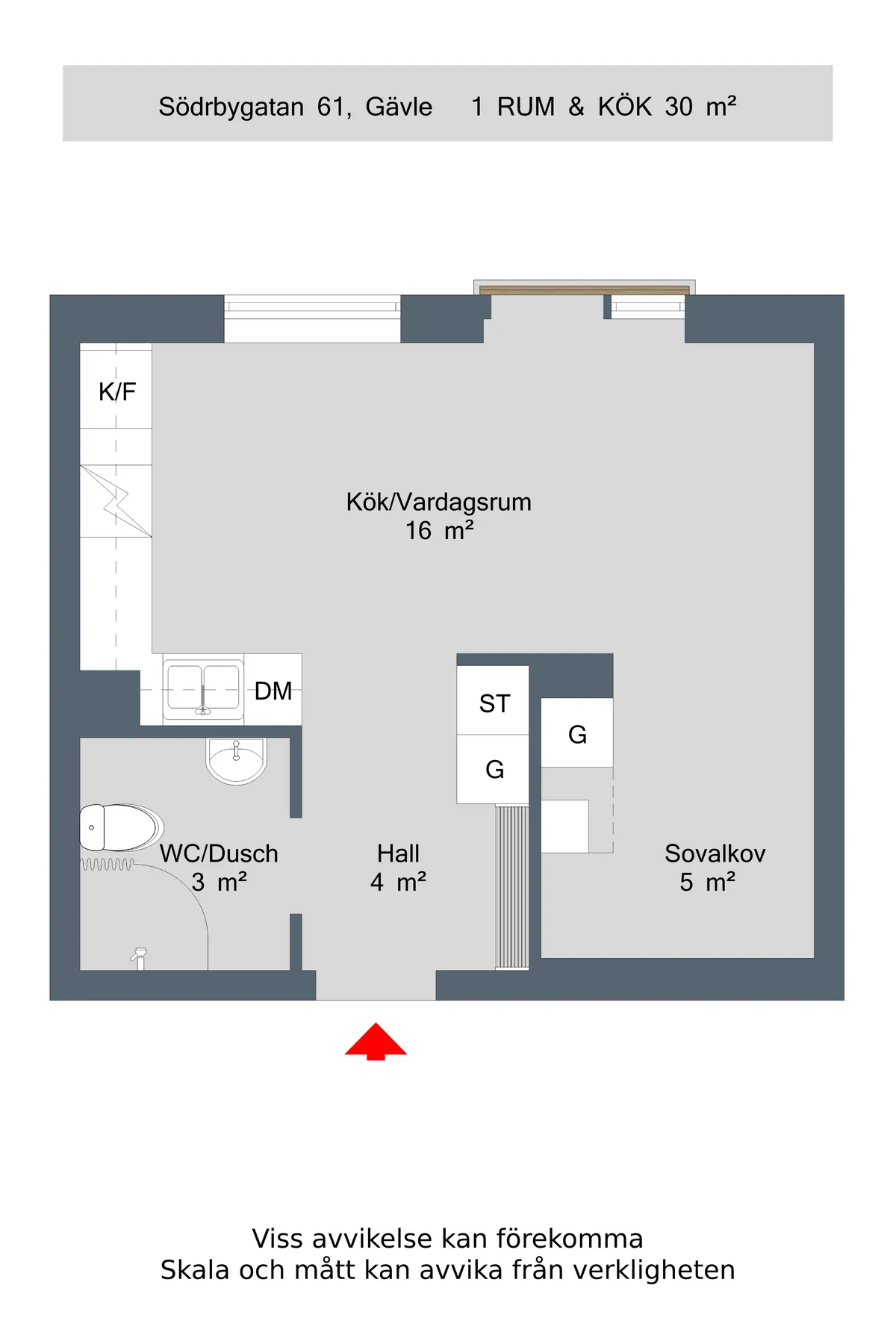 Hyreslägenhet på Gävle i gavle