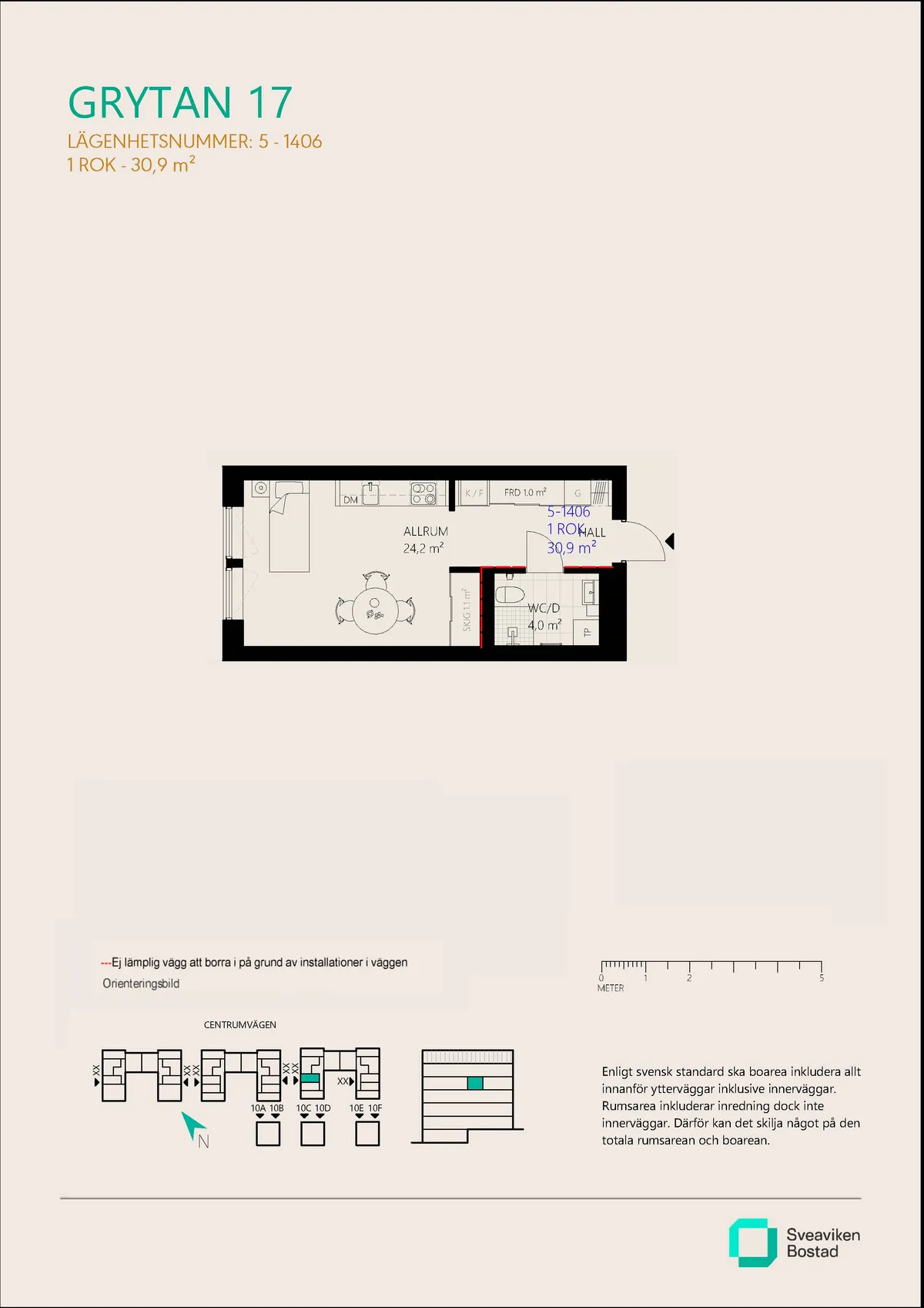 Hyreslägenhet på Nykvarn i nykvarn