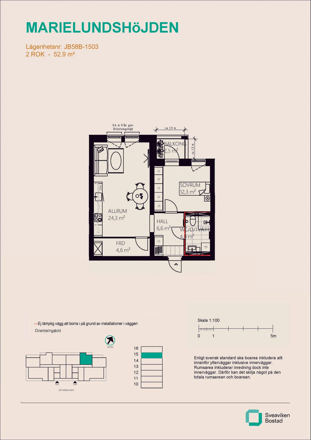 Hyreslägenhet på Mariefred i mariefred