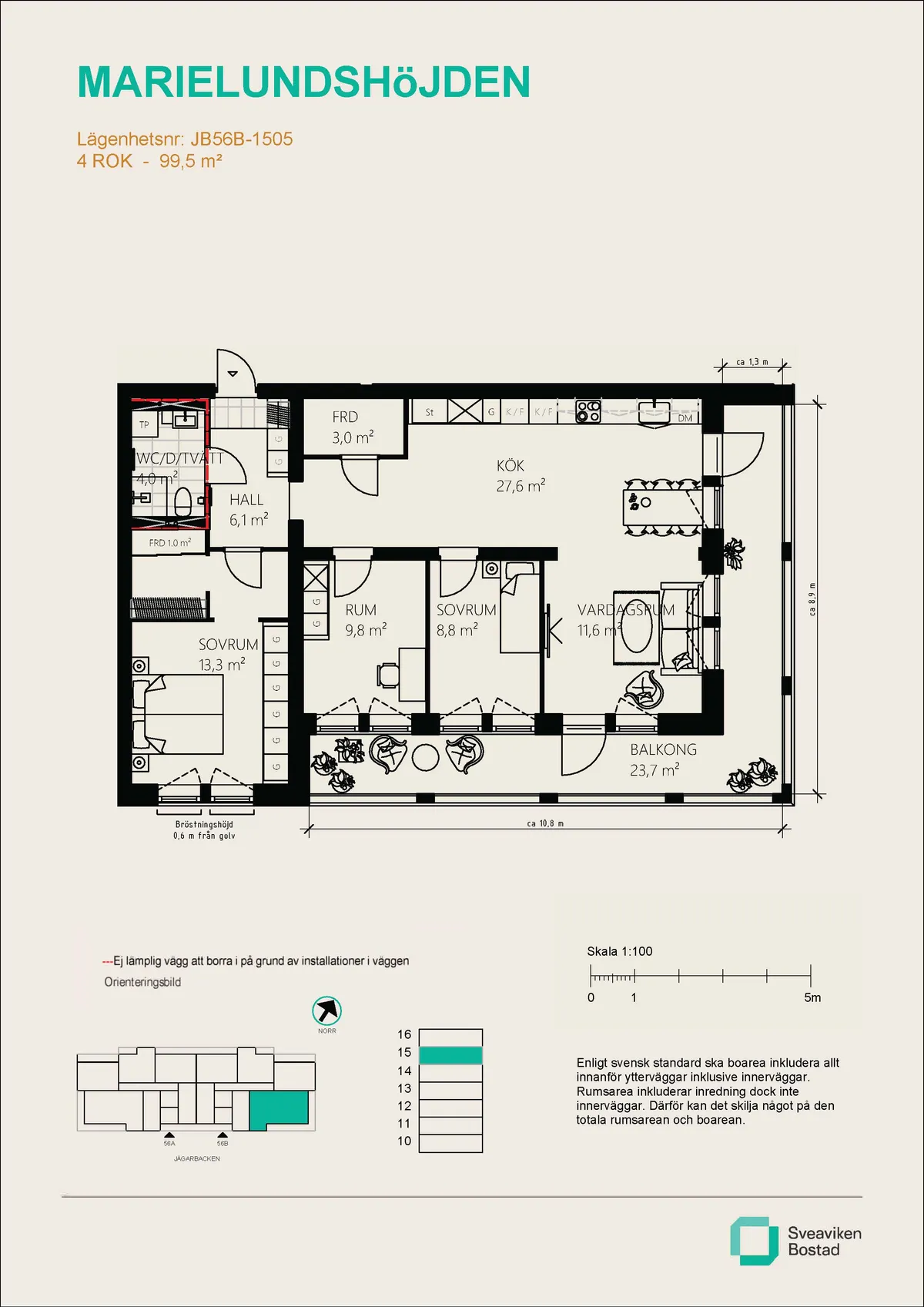 Hyreslägenhet på Mariefred i mariefred