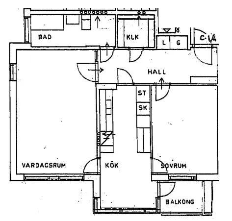 Hyreslägenhet på Skärholmen i skarholmen