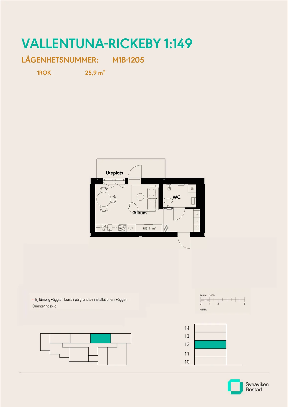 Hyreslägenhet på Vallentuna i vallentuna