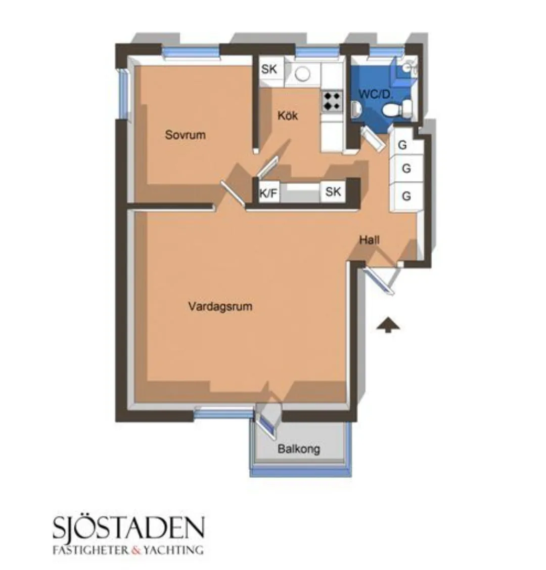 Hyreslägenhet på Johanneshov i johanneshov