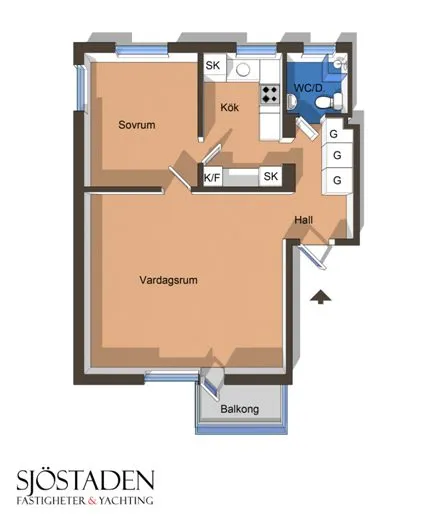 Hyreslägenhet på Johanneshov i johanneshov