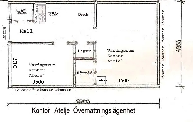 Hyreslägenhet på Nybro i nybro