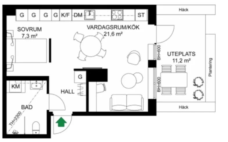 Hyreslägenhet på Täby i taby